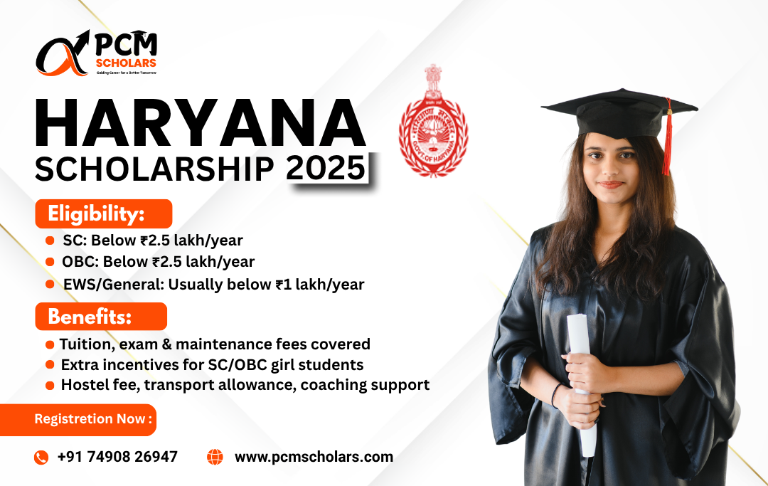 Haryana Scholarship – Empowering Students Through Financial Support | PCM SCHOLARS